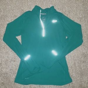 Nike Dri-Fit Running Element 3/4 Zip Top Size Small
